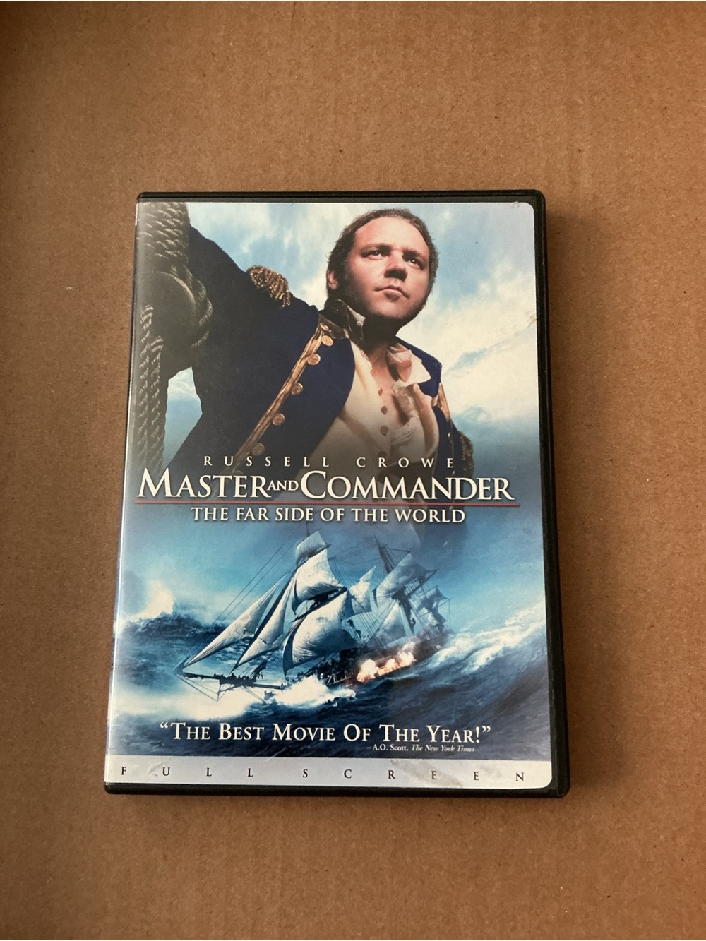 Master and Commander DVD - Blue Cover Featuring Russell Crowe